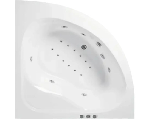 Cadă de colț cu funcție de hidromasaj