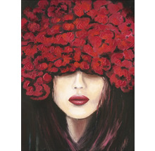 Tablou canvas Head with Flowers II 84x16 cm
