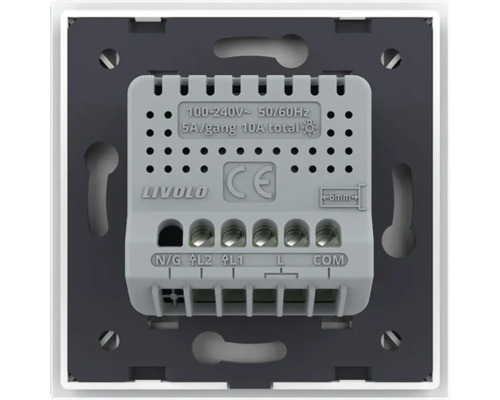 Inserție de comutator Livolo din spate cu marcaj CE