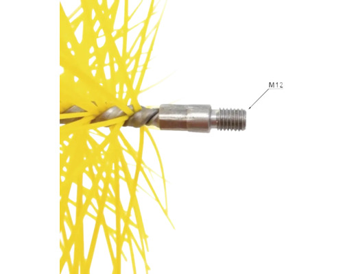 Cap de perie cu filet M12 pentru lucrări de curățare