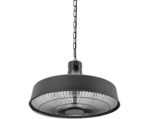 Încălzitor suspendat negru cu lanț pentru montare pe tavan