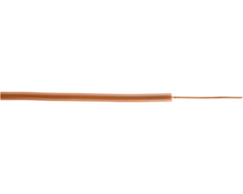 Conductor FY (H07V-U) 2,5mm² maro, inel 10m Vizualizare detaliată a unui profil din lemn.