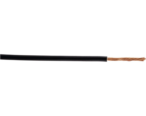Conductor MYF (H07V-K) 1,5mm² negru, inel 25m Cablu electric negru cu fire de cupru expuse