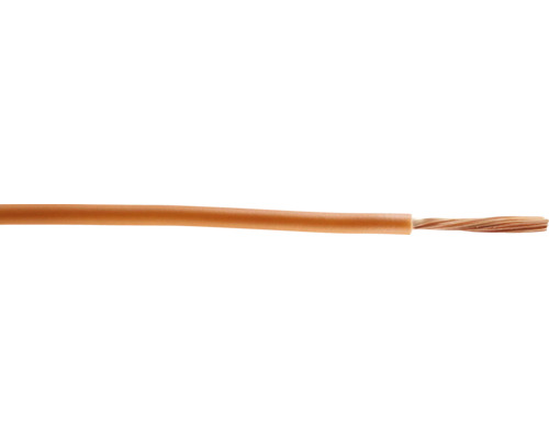 Conductor MYF (H07V-K) 2,5mm² maro, inel 10m Șnur împletit din fibre naturale