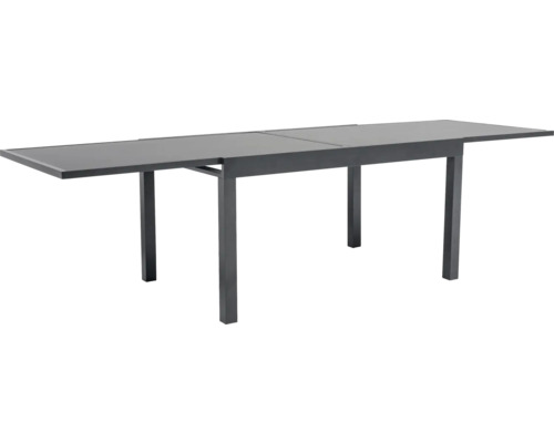 Masa de grădină extensibilă cu cadru din aluminiu și blat