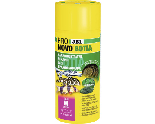 Hrană pești acvariu JBL ProNovo Botia Tab M 250 ml