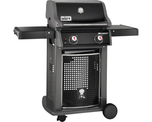 Grătar pe gaz Weber Spirit cu două arzătoare și mese laterale