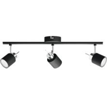 Șină spoturi Meranti GU10 max. 3x35W, metal/negru