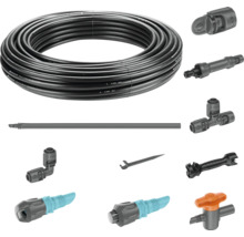 Sistemul de micro-irigare Gardena cu furtun și accesorii pentru irigarea grădinii