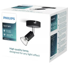 Spot aplicat Limbali GU10 max. 1x50W, metal/negru