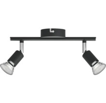 Șină spoturi Limbali GU10 max. 2x50W, metal/negru