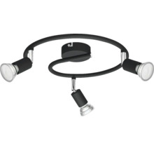 Șină spoturi Limbali GU10 max. 3x50W, metal/negru