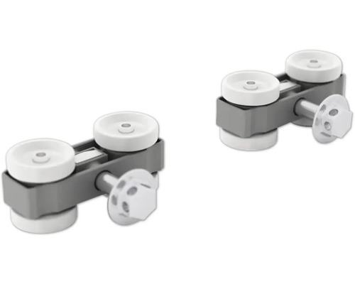 Două role pentru uși glisante pentru montarea ușilor glisante