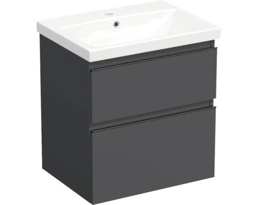 Set mobilier baie suspendat Jungborn TRENTA 60 cm antracit | HORNBACH