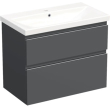 Dulap inferior de lavoar cu două sertare și lavoar ceramic