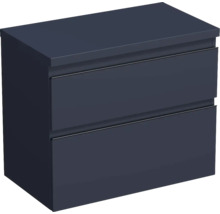 Dulap bază lavoar Jungborn TRENTA, PAL, mâner negru, 80 cm, albastru Marino