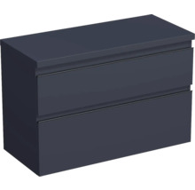 Dulap bază lavoar Jungborn TRENTA, PAL, mâner negru, 100 cm, albastru Marino