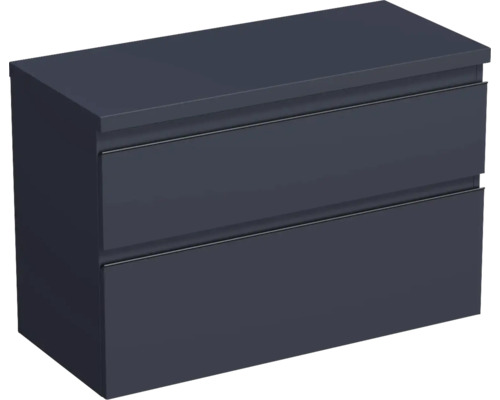 Dulap bază lavoar Jungborn TRENTA, PAL, mâner negru, 100 cm, albastru Marino Dulap bază lavoar Jungborn TRENTA, PAL, mâner negru, 100 cm, albastru Marino