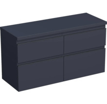 Dulap bază lavoar Jungborn TRENTA, PAL, mâner negru, 120 cm, albastru Marino