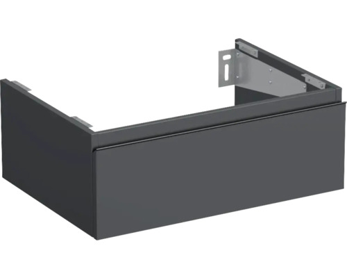 Dulap bază lavoar baie suspendat Jungborn TRENTA 70 cm PAL antracit mat mâner negru Dulap inferior pentru chiuvetă pentru designul băii