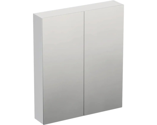 Dulap baie cu oglindă Jungborn TRENTA, PAL, 60X72 cm alb lucios