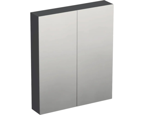 Dulap baie cu oglindă Jungborn TRENTA, PAL, 60X72 cm antracit