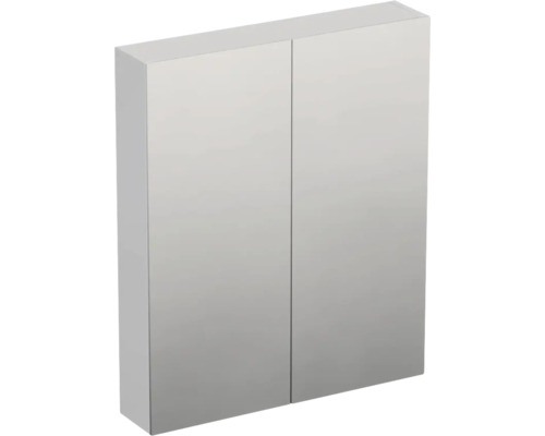 Dulap baie cu oglindă Jungborn TRENTA, PAL, 60X72 cm geometric alb