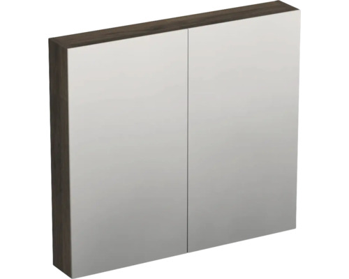 Dulap baie cu oglindă Jungborn TRENTA 80x72 cm PAL stejar Gladstone 2 uşi Dulap cu oglindă cu două uși și ramă din lemn