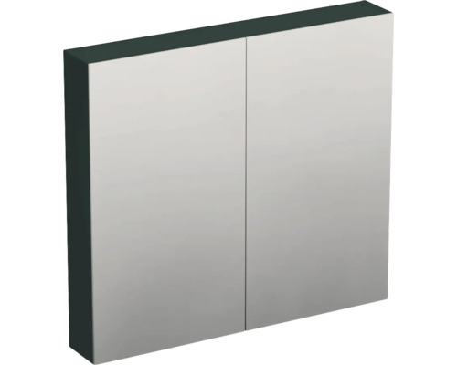 Dulap baie cu oglindă Jungborn TRENTA, PAL, 80x72 cm verde salvie