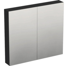 Dulap baie cu oglindă Jungborn TRENTA, PAL, 80x72 cm geometric negru