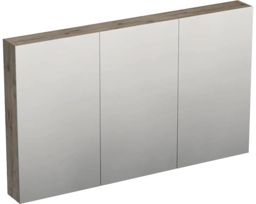 Dulap baie cu oglindă Jungborn TRENTA, PAL, 120X72 cm stejar Wellington