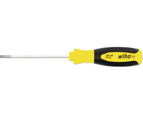 Șurubelniță torx T20 Wiha 100 mm, crom-vanadiu Șurubelniță torx T20 Wiha 100 mm, crom-vanadiu