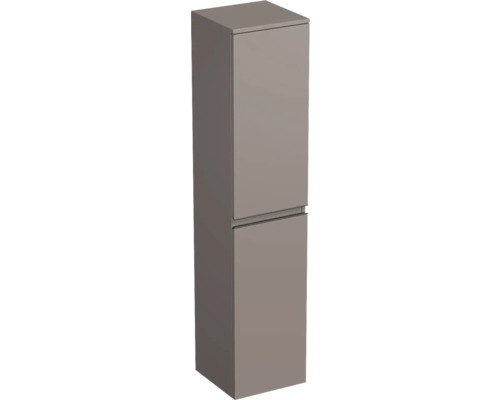 Dulap baie înalt suspendat 35x161,8 cm PAL Basalto Jungborn TRENTA st. mâner negru Dulap înalt cu două uși pentru baie
