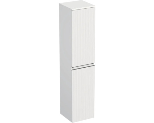 Dulap baie înalt suspendat 35x161,8 cm PAL alb Jungborn TRENTA st. riflaj Dulap înalt de baie cu două uși
