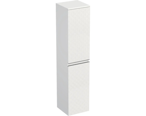 Dulap baie înalt suspendat 35x161,8 cm PAL alb Jungborn TRENTA st. geometric Dulap înalt de baie cu două uși