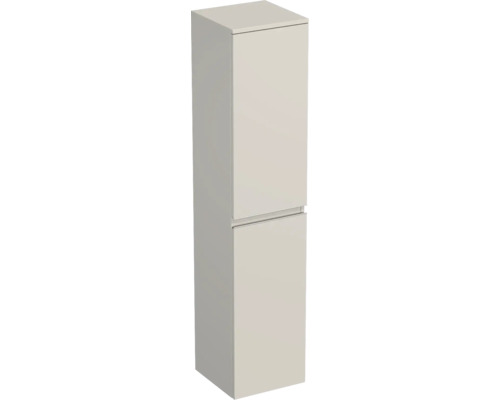 Dulap baie înalt suspendat 35x161,8 cm PAL cașmir Jungborn TRENTA dr. mâner argintiu Dulap de baie cu două uși