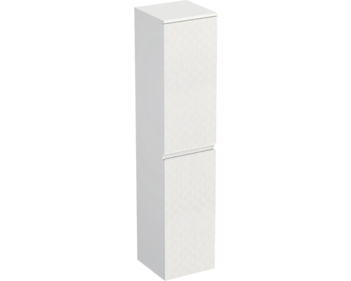 Dulap baie înalt suspendat 35x161,8 cm PAL alb mat Jungborn TRENTA dr. geometric 1 Dulap înalt de baie, independent, cu două uși