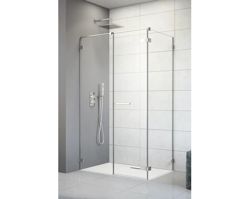 Perete lateral pentru cabină duș Arta S2, 100x200 cm, sticlă securizată transparentă, profil crom Perete lateral pentru cabină duș Arta S2, 100x200 cm, sticlă securizată transparentă, profil crom