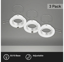 Spoturi LED încastrate Ring GU10 max. 1x35W Ø86 mm, albe, pachet 3 bucăți-thumb-1 Spoturi LED încastrate Ring GU10 max. 1x35W Ø86 mm, albe, pachet 3 bucăți-thumb-1