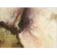 Tablou pictat manual Minimal-Abstract-Gold IV 70x50 cm