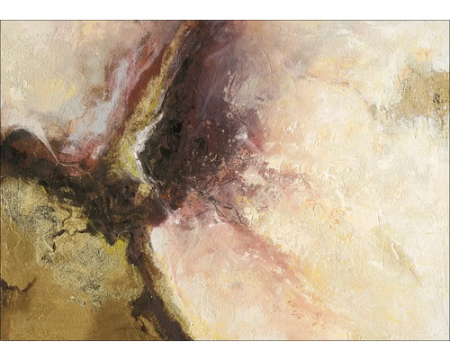 Tablou pictat manual Minimal-Abstract-Gold IV 70x50 cm
