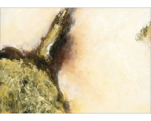 Tablou pictat manual Minimal-Abstract-Gold IV 100x70 cm