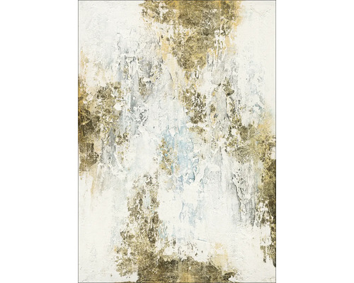 Tablou pictat manual Minimal-Abstract-Gold VI 70x100 cm