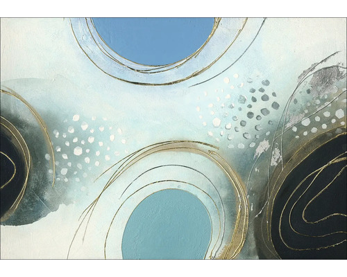Tablou pictat manual Points Of Abstraction II 100x70 cm