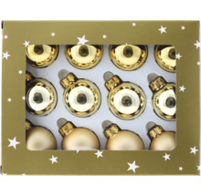 Cutie cu globuri de Crăciun din sticlă