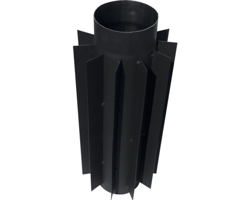 Burlan recuperator negru Ø120 mm cm oțel Burlan recuperator negru Ø120 mm cm oțel
