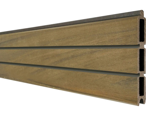 Profil GroJa Rhombus 180x30 tec Scândură de terasă din material compozit lemn-plastic cu profil cu camere goale