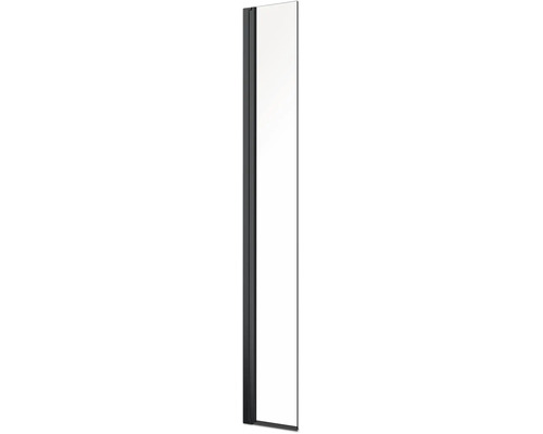 Perete lateral form&style MODENA 30x195 cm profil negru mat sticlă transparentă, reversibil