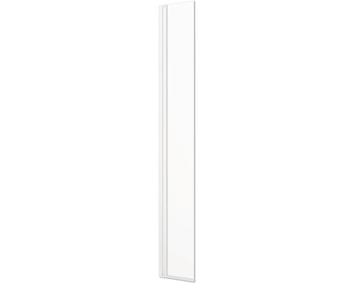 Perete lateral form&style MODENA 30x195 cm profil alb mat sticlă transparentă, reversibil