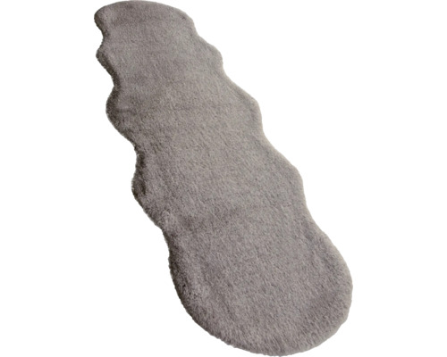 Margine gri de pat din piele de oaie